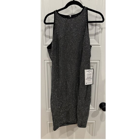 B Darlin Dresses & Skirts - NWT B. Darlin Black and Silver Glitter Sleeveless dress Night Out NYE Party